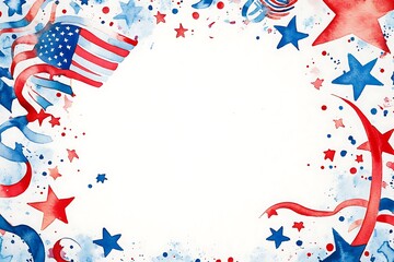 Obraz premium USA independence day background