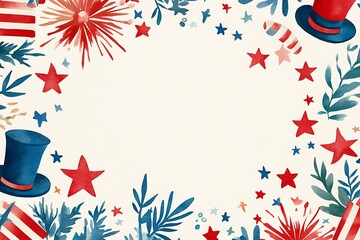 Obraz premium USA independence day background