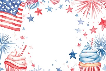 Fototapeta premium USA independence day background