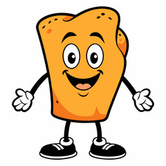 Hand-Drawn Colorful Mascot Icon,Colorful Cartoon Character Sticker,Vibrant Hand-Drawn Cartoon Mascot Sticker Icon,Cheerful Cartoon Character Sticker