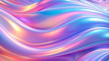 Obraz premium Holographic Neon Fluid Background