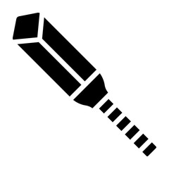 Cricket Bat Vector Glyph Icon Design