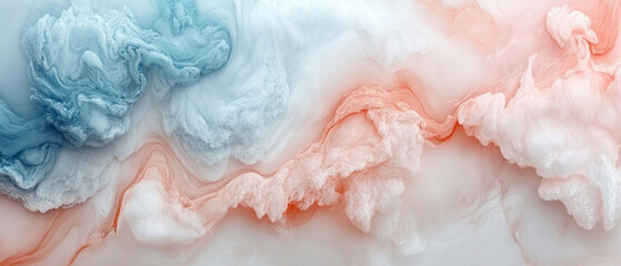 Fototapeta premium Abstract swirl of pastel colors with fluid movement, perfect for backgrounds, art, or textile designs, evoking calm and elegance.