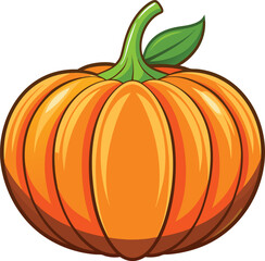 Cute Autumn Pumpkin Vector – Available on EPS File

