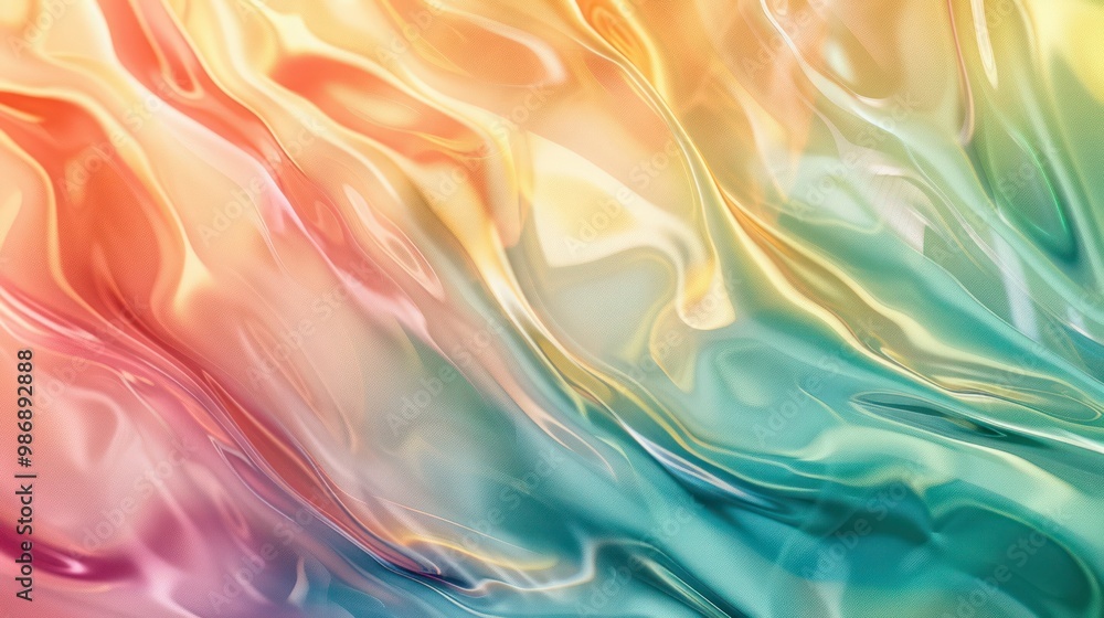 Poster abstract glass background with soft, swirling colors and a subtle gradient effect