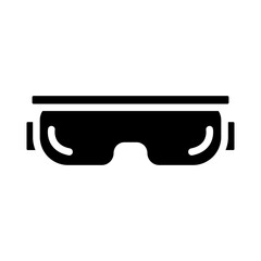 VR Headset Vector Glyph Icon Design