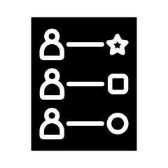 Leaderboard Vector Glyph Icon Design