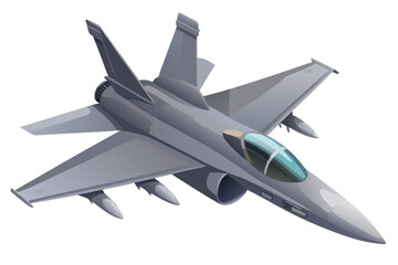 F 18e super hornet drawing vector image, isolated on white background