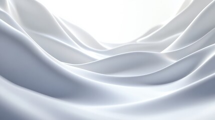 Naklejka premium Smooth white surface background with soft lighting,
