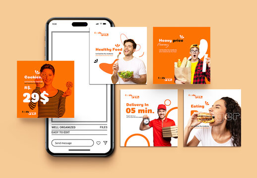 Food Social Media Layout
