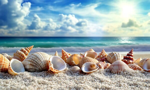 shells on the beach