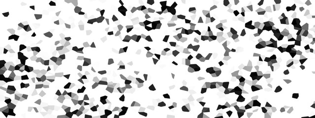 Abstract Black and White Pixelated Geometric Pattern - Modern Minimalist Vector Background for Digital Art. Cold gray and white grunge wall texture. White pebble stones wall texture.