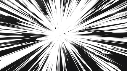 Dynamic manga and anime style comic speed lines with an alpha channel.