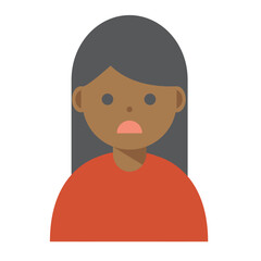 笑顔の女性のイラスト