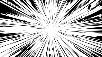 Dynamic manga and anime style comic speed lines with an alpha channel.