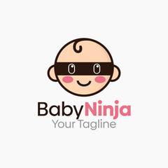 Baby Ninja Logo Design Template. Good for Business, Agency, Community and Organization