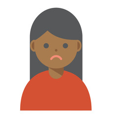 笑顔の女性のイラスト