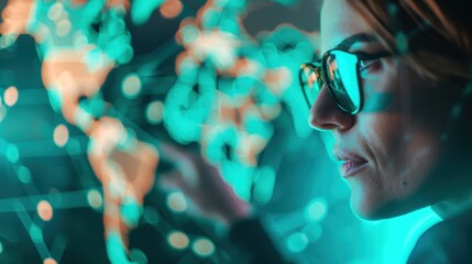 A focused cybersecurity instructor conducting a workshop for a group of attentive professionals, teaching advanced techniques in threat detection and prevention.