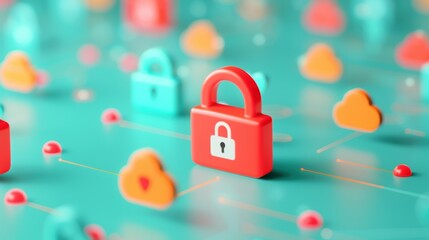 A visual representation of cybersecurity best practices, with icons and symbols illustrating the importance of regular network security audits for maintaining digital safety.