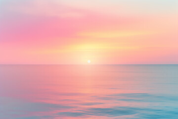 Obraz premium The evening sea shines in beautiful colors 