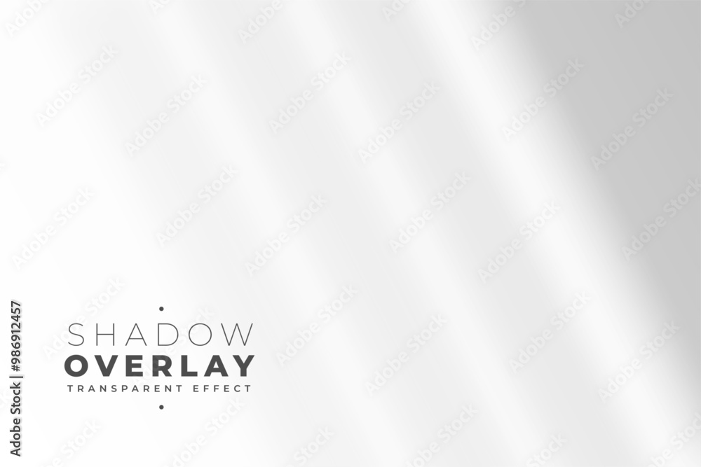 Wall mural vector with shadow overlays on transparent background