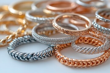 Permanent Matching Jewelry Symbolizing Unity and Friendship in Minimal Elegant Setting