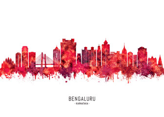 Bengaluru Karnataka Skyline Red