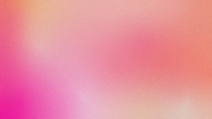 Pink yellow grainy gradient background, abstract noise grainy backdrop.