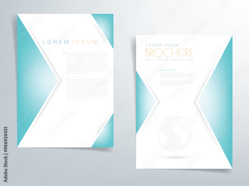 Fototapete Header flyer business brochure vector graphic with space for text and message design
