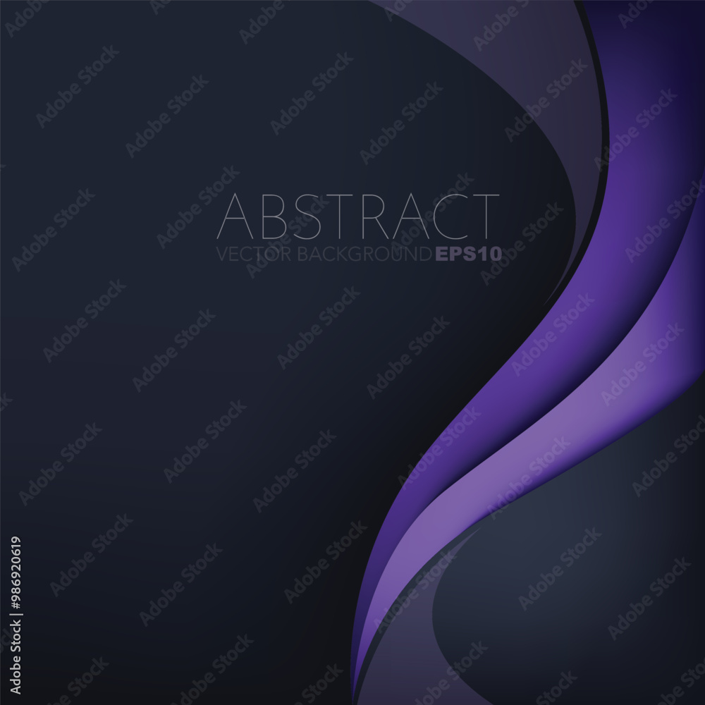 Fototapete graphic vector curve line overlap background for text and message design