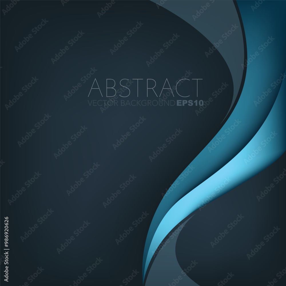 Fototapete graphic vector curve line overlap background for text and message design