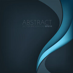 graphic vector curve line overlap background for text and message design