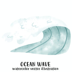 Ocean wave, Wave, Beach, Ocean, Vector illustration