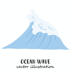 Ocean wave, Wave, Beach, Ocean, Vector illustration