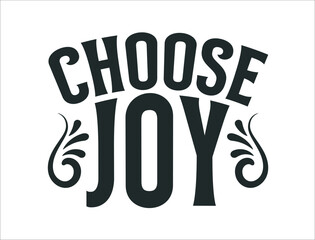 Inspirational 'Choose Joy' Vector Graphic for Positive Design Projects