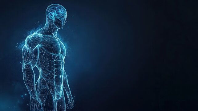 Kinetic energy display of athlete motion showcasing dynamic movement on blank slate copy space background