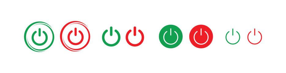 start button icon on white background	