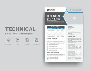 Technical Data Sheet Template Design