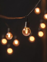 Light bulbs on wire