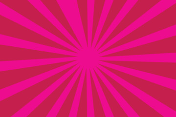 Pop art red comic background with sun burst and dot halftone. Cartoon retro pattern strips. Vintage backdrop for comic superhero text, speech bubble, message.