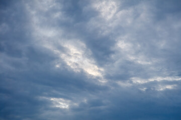 Obraz premium Clouds after rain in the sky as a background