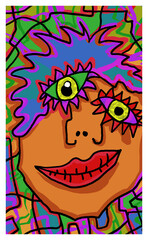 Abstract image for printing - digital painting