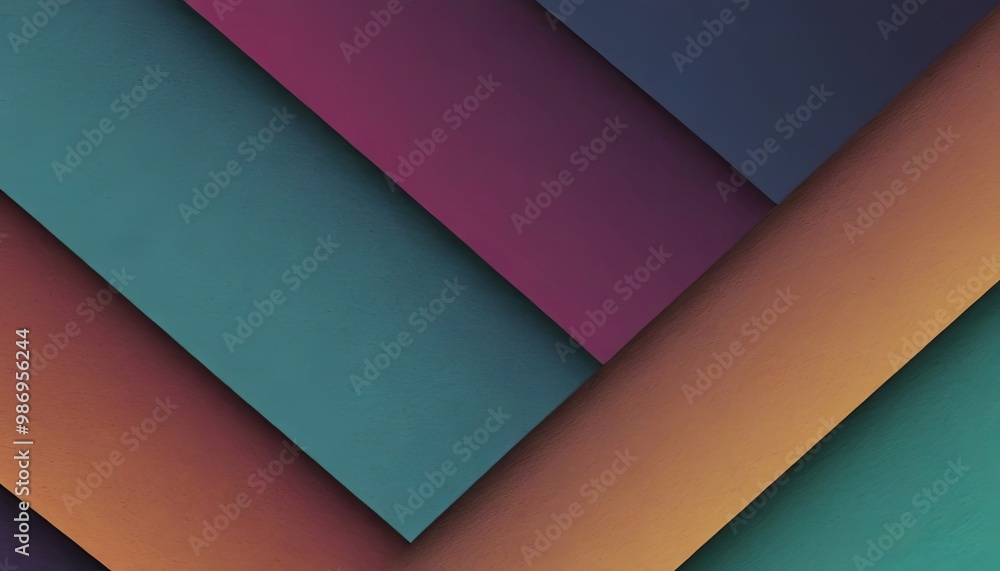 Poster A colorful pattern of squares and rectangles