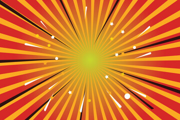 Abstract yellow sun rays background
