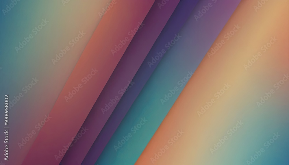 Poster A colorful background with a blue stripe