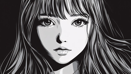 Anime Girl Portrait.