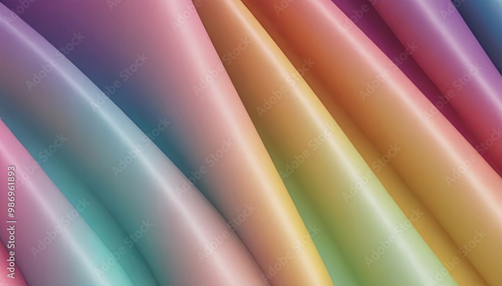 Aufkleber a colorful rainbow with a rainbow pattern
