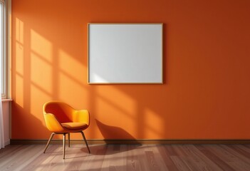 room with red chairs and lcd tv