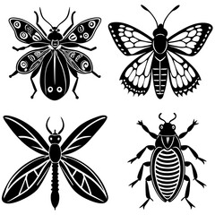 Pest Line Art Vector Illustration