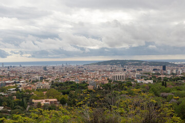 Landscape, road, Barcelona VIEWS, city, metropolitan, skyline